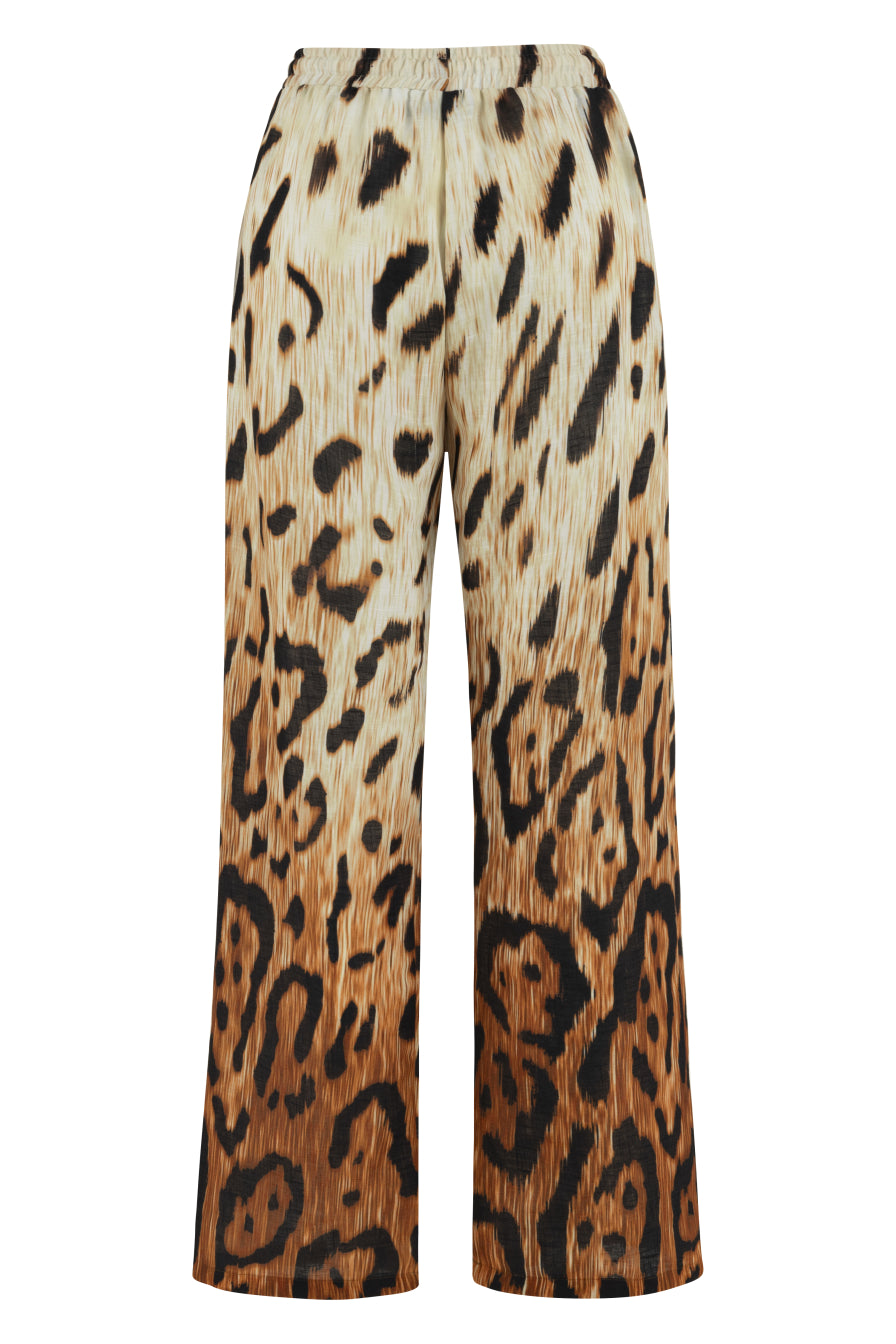 Renk Geçişli Leopar Pantolon
