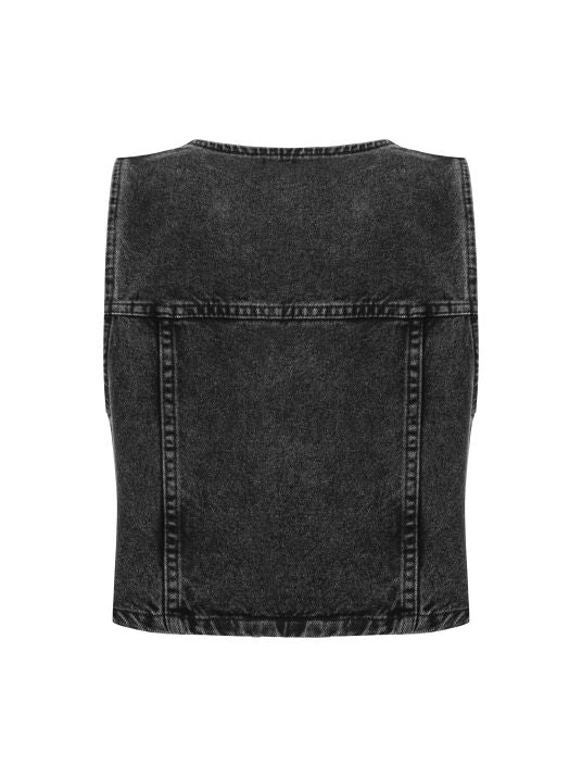 Antrasit Denim Yelek