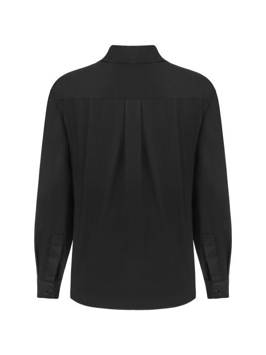 Siyah Poplin Gömlek