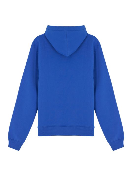 Kapüşonlu Mavi Sweatshirt