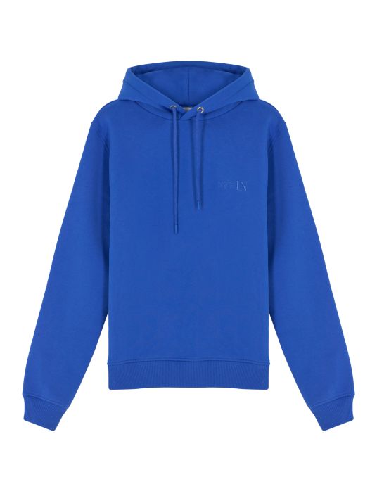 Kapüşonlu Mavi Sweatshirt